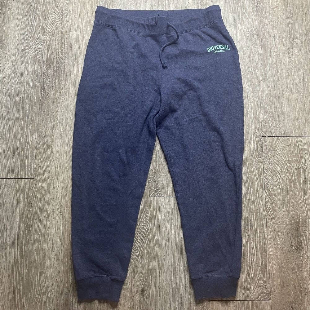 Universal Studios Women’s Sweatpants Size XL Blue With Teal Text